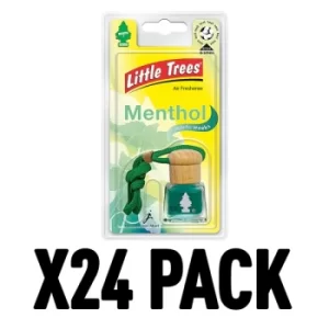 Menthol (Pack Of 24) Little Trees Bottle Air Freshener