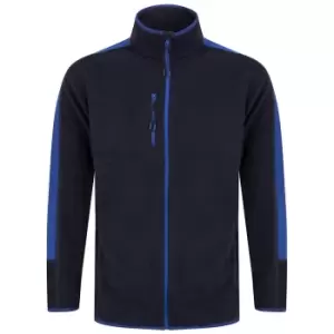 Finden And Hales Unisex Adults Micro Fleece Jacket (S) (Navy/Royal Blue)