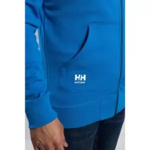 Helly Hansen Oxford Full Zip Work Hoodie Blue Hooded Jumper