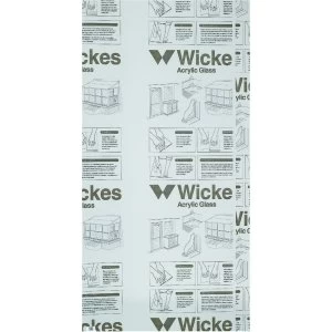 Wickes Durable Acrylic Sheet 60cmx1.22m