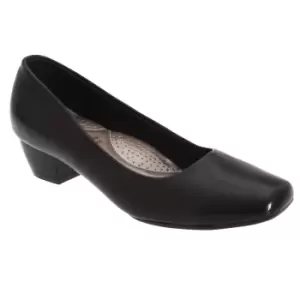 Boulevard Womens/Ladies Low Heel Plain Court Shoes (3 UK) (Black)