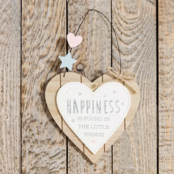Love Life Heart Plaque - Happiness Is Found