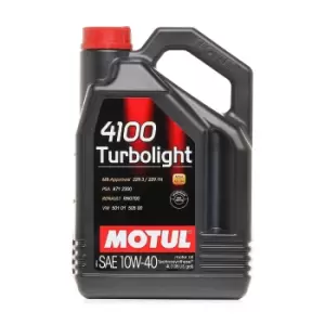 MOTUL Engine oil 4100 TURBOLIGHT 10W40 109462