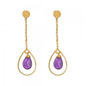 Juvi Designs Gold vermeil boho swing me earring Purple