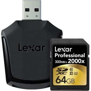 Lexar Professional 2000X 64GB SDXC Memory Card