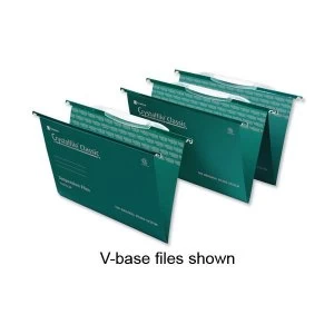 Rexel Crystalfile Classic Foolscap Suspension File with Crystal Links Green - 1 x Pack of 50 Suspension Files