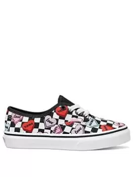 Vans Authentic Candy Hearts Childrens Girl Trainers-Multi, Size 2