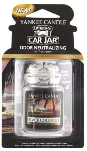 Black Coconut (Pack Of 10) Yankee Candle Car Jar Air Freshener