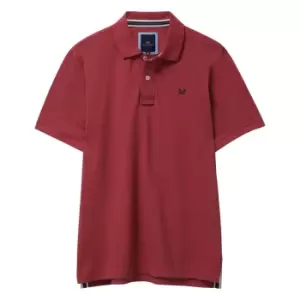 Crew Clothing Mens Classic Pique Polo Shirt Red Earth Medium