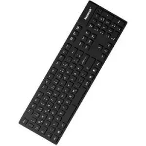 Keysonic KSK-8030 IN (DE) USB Keyboard German, QWERTZ, Windows Black Splashproof