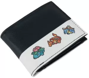 Pokemon Pixel Starter Wallet Black white