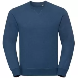 Russell Mens Authentic Melange Sweatshirt (XS) (Ocean Melange)