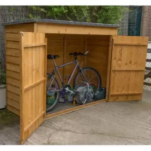 6' x 2'6 Forest Large Double Door Pent Wooden Garden Storage - Bike / Mower Store Outdoor (no floor)