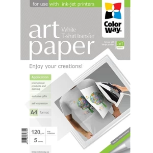 ColorWay Art T-Shirt transfer Paper Light 120g/m² A4 5 Sheets
