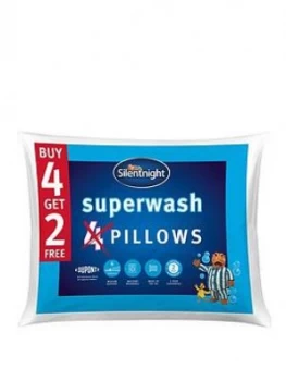 Silentnight Superwash Pillows ; Buy 4 Get 2 Free!