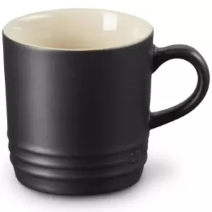 Le Creuset Stoneware Cappuccino Mug Satin Black