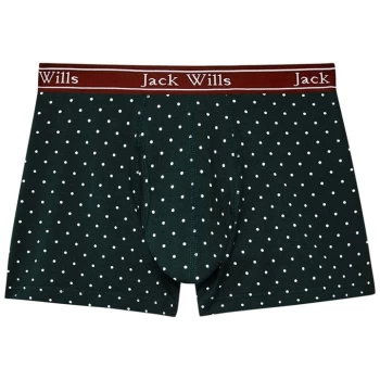 Jack Wills Bridley Polka Dot Boxer Short - Green