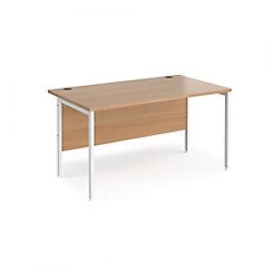 Dams International Maestro 25 Rectangular Home Desk Wood White 1400 x 725 x 800 mm