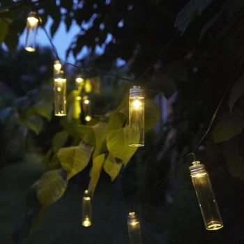 Solar LED Garden Party Lights 14 pcs Gordo Transparent - Transparent - Luxform
