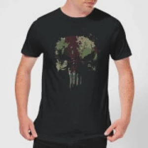 Marvel Camo Skull Mens T-Shirt - Black - M