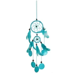 Bright Turquoise Dreamcatcher Small