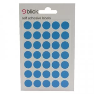 Blick Blue Coloured Labels in Bags Round 13mm Pack of 2800 RS003953