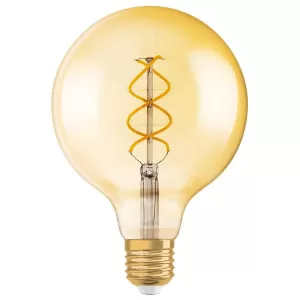Osram Vintage 1906 LED Globe Spiral 5W 25 Watt Gold ES Bulb