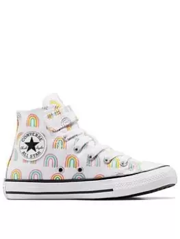 Converse Chuck Taylor All Star 1v, White, Size 1 Older