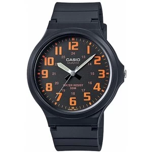 Casio MW-240-4BVEF Mens Analogue Watch with Resin Strap Black