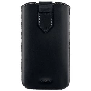 Vicious and Divine Superior Leather Soft Pouch For Samsung Galaxy SIIi/S4 and Others Extra Large Devices