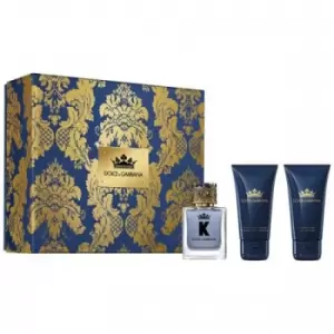 Dolce & Gabbana K Gift Set 50ml Eau de Toilette + 50ml Aftershave Balm + 50ml Shower Gel