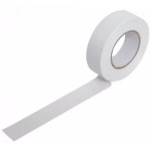 Zexum 19mm 33m Electrical Adhesive PVC Insulation Tape Flame Retardant - White
