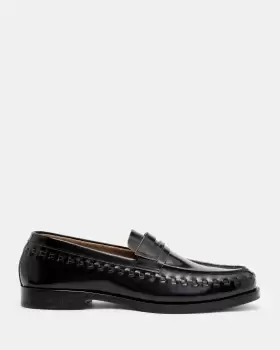 AllSaints Sammy High Shine Leather Loafers