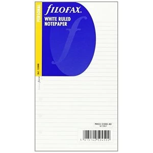 Filofax Personal White Ruled Notepaper R 2013