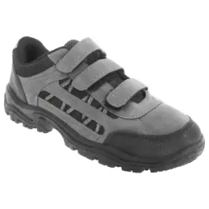 Dek Mens Ascend Triple Touch Fastening Trek Hiking Trail Shoes (12 UK) (Grey/Black)