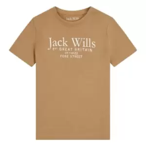 Jack Wills Wills Script T-Shirt Infant Boys - Beige
