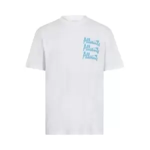 AllSaints AllSaints Ignitor Short Sleeve Crew Neck T-Shirt Mens - White