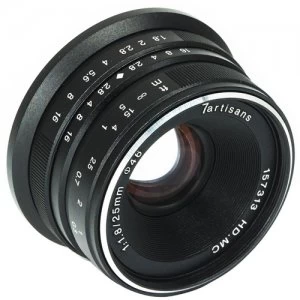 7artisans Photoelectric 25mm f1.8 Lens for Canon EF M Mount Black