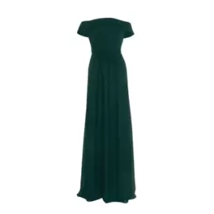 Adrianna Papell Crepe Chiffon Gown - Green