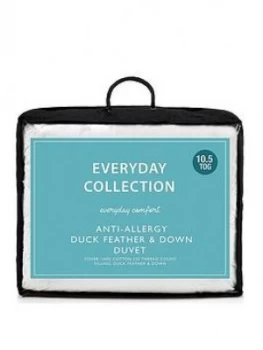 Everyday Collection Anti-Allergy Duck Feather And Down 10.5 Tog Duvet