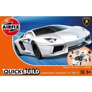 Lamborghini Aventador White Quickbuild Air Fix Model Kit