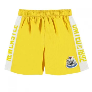 Team Newcastle United Swim Shorts Junior Boys - Yellow