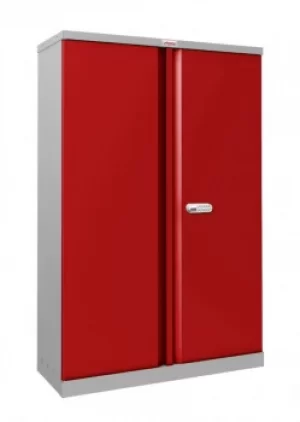 Phoenix SCL1491GRE Red Steel Storage Cupboard 1400mm with Electronic Lock