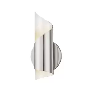 Evie 1 Light Wall Sconce Polished Nickel