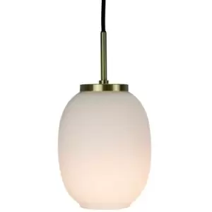 Dyberg Larsen Opal Small Pendent Lamp With Brass Suspension 39cm