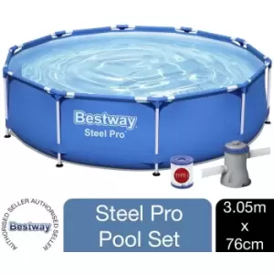 Bestway Steel Pro 10' x 30"/3.05m x 76cm Frame Swimming Pool Set