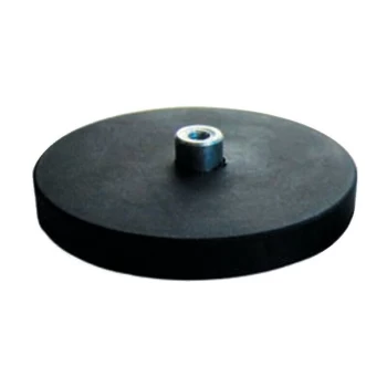 E854/1 R-coated Female Thread Neck Pot Magnet (2) - Eclipse Magnetics