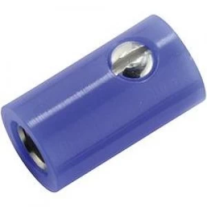Mini jack socket Socket straight Pin diameter 2.6mm Blue
