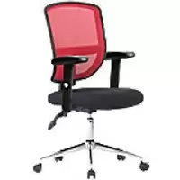 Nautilus Designs Office Chair Bcm/K512/Rd/Adt Mesh Red Chrome