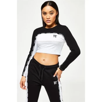 11 Degrees Taped Crop Top - Grey